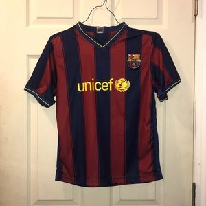 Boys large Barcelona Soccer Jersey
